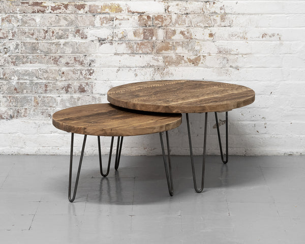 Round nesting coffee tables